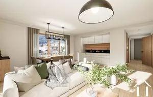 Mooi appartement met 2 slaapkamers op de bovenste verdieping van een nieuwe residentie chamonix-mont-blanc Ref # C4915 - B404 